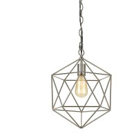 Af Lighting Bellini Triangles Pendant Light With Brushed Nickel Finish And Swag Kit For Plug-In Or Hardwire Installation