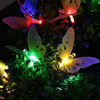 Berocia Butterfly Solar String Lights Outdoor, 12 Led Waterpoof Led Solar Butterfly Lights Outdoor Indoor For Bedroom (Solar Butterfly 12 Led)