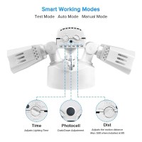 Sansi Led Outdoor Motionactivated Security Lights 27W 200W Equiv 2700Lm 5000K Daylight Waterproof Flood Light With Adjust