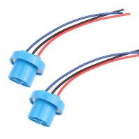 Material ABS Copper Wire Fit to Voltage 12V24V Compatible Bulbs 9007 HB5 Installation Plug and Play Package include 2 Sockets not include lights