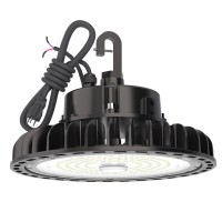 Hyperlite High Bay Led Lights 100W 14000Lm 140Lmw 5000K 110V Dimmable Ufo Led High Bay Light 5 Cable With 110V Plug Us Hoo