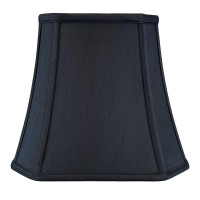 Royal Designs Square Cut Corner Bell Lamp Shade Black 75 X 12 X 1025