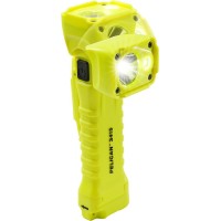 Pelican Cvpkg Presents Yellow 3415M Right Angle Flashlight With Magnetic Clip.