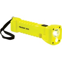 Pelican Cvpkg Presents Yellow 3415M Right Angle Flashlight With Magnetic Clip.