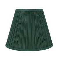 Aspen Creative 33053 Hardback Empire Transitional Spider Lamp Shade Mushroom Pleated Green 7 Top X 13 Bottom X 10 Slant