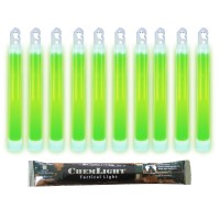 Cyalume Chemlight Lightsticks Military Green Light Stick 15 Cm, Super Bright Light Sticks With 12 Hour Duration (Box Of 10)