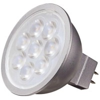 12 Pack - Satco 6.5 Watt; Led Mr16 Led; 3000K; 25' Beam Spread; Gu5.3 Base; 12 Volt Ac/Dc - S9491