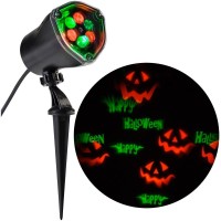 Lightshow Strobing Led Chasing Happy Halloween Strobe Spotlight Whirl-A-Motion