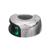 Attwood Nv2012Ssg-7 Lightarmor 2-Mile Navigation Deck Mount Sidelight, Green Led Lighting, Round Stainless Housing