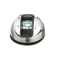 Attwood Nv4012Ssg-7 Lightarmor 2-Mile Vertical Surface Mount Navigation Light, Green Led Lighting, Eliptical Stainless Housing