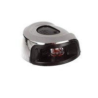 Attwood Nv2012Ssr-7 Lightarmor 2-Mile Navigation Deck Mount Sidelight, Red Led Lighting, Round Stainless Housing