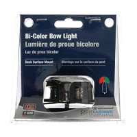 Attwood Nv2002Ss-7 Lightarmor 2-Mile Navigation Lights, Deck Mount, Round, Bi-Color, Led Lighting, Stainless Housing