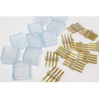 10Pack Of 4Pins And End Cap For Iekov High Voltage Rgb Light Strip