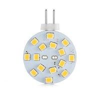 Makergroup 12V G4 Led Bulb 3W Bi-Pin Led Round Wafer Disc Light Bulb 20-30 Watt Equivalent Daylight White 6000K For Puck Lights In Rv Trailers Campers Automotive Marine Landscape Lighting 2Pcs