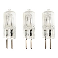 Anyray A1602Y (3)-Bulbs 35 Watt Gx6.35 G6.35 120V 35W 110 Volt 35Watt Bi Pin T4 Halogen Light Bulb