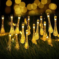 Berocia Solar String Lights Outdoor Waterproof 30 Led Camping 20Ft 8 Modes Color Changing Novelty Patio Fairy String Lights Decorative For Christmas Cafe Garden Backyard Balcony Porch