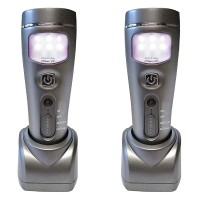 Capstone Lighting 4-In-1 Eco-I-Lite, 2 Pack - Emergency Flashlights, Night Light, Power Failure Light And Work Light - This Rechargeable Led Flashlight Is Perfect For Power Outages And Hurricanes