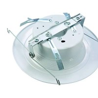 Halo Rl560Wh6950R Rl Integrated Led Recessed Lighting Retrofit Downlight Trim With 90 Cri, 5000K Daylight, 5 In & 6 In, White