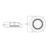 Halo Rl560Wh6950R Rl Integrated Led Recessed Lighting Retrofit Downlight Trim With 90 Cri, 5000K Daylight, 5 In & 6 In, White