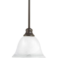 Seagull 61940En3-782 Transitional One Light Pendant From Windgate Collection In Bronze/Dark Finish,