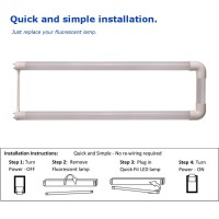 Elb Electronics Ledt8-17-850-B-Fhf U6 2-Pack Ledt8-17-850-B-Fhf U6, Plug And Play Led 6