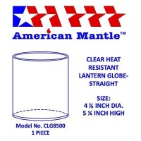 American Mantle Clear Straight Lantern Globe Clg8500 Replacement For Clmn R690B048C