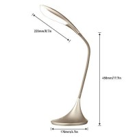 Led Desk Lamp With Touch Control Swing Arm Craft Reading Light Gold Dimmable Portable Task Lamp Eye-Care Adjustable Table Lamps For Living Roomofficebedroomsnightstand