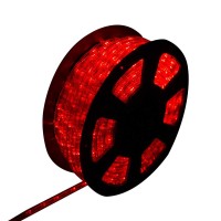 Ainfox Led Rope Light, 100Ft 1080 Leds Indoor Outdoor Waterproof Led Strip Lights Decorative Lighting Kit (Red)