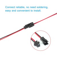 Jst Sm Connector 40 Pack Vandesail Sm 2Pin Jack Plug Male To Female Wire Connector Adapter Electrical Cable For Led Light Strip