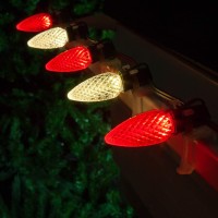 Wintergreen Lighting C9 Opticore Red Warm White Led Commercial Outdoor Christmas Lights Heavy Duty Christmas String Lights