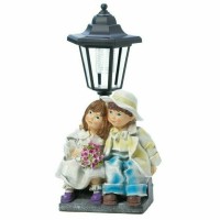 Zings Thingz 57073998 Sweet Couple Solar Lamp White