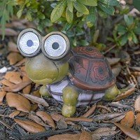 Solar Powered Garden Turtle Figurine