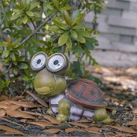 Solar Powered Garden Turtle Figurine