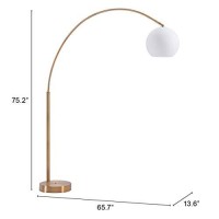 Griffith Floor Lamp Brushed Brass