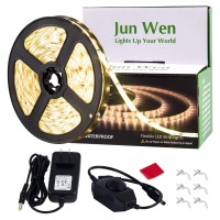 Junwen 164Ft Warm Led Strip Lights 12V Indoor Led Strip Lights Waterproof Flexible Led Light Strip Indoor In Cuttable Dimmable