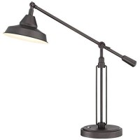 Turnbuckle Industrial Desk Lamp With Hotel Style Usb Charging Port Led Adjustable Oil Rubbed Bronze Metal Shade For Office Table - Franklin Iron Works