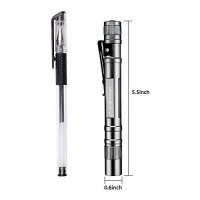 Enjoydeal 5Pcs Pen Flashlights 1000Lm Ultra Slim Portable Led Penlight Pocket Pen Light Flashlight With Clip For Indoor Outdoor