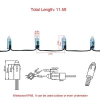 Wesiri Ws2811 Diffused Digital Rgb Led Pixel Lights Black Wire Individually Addressable Round Diy Led Pixels Module Ip68 Waterproof Dc5V 50Pcs/Set