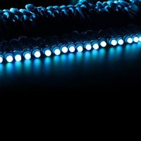 Wesiri Ws2811 Diffused Digital Rgb Led Pixel Lights Black Wire Individually Addressable Round Diy Led Pixels Module Ip68 Waterproof Dc5V 50Pcs/Set