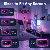 Power Practical Led Lights For Tv In Living Room Or Bedroom, Luminoodle Backlight, Usb Powered Strips W/Remote For 15 Ambient Color Bias Lighting Options & 10 Brightness Modes, Size (41