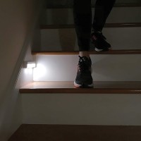 Brilliant Evolution Wireless Led Stair Lights With Motion Sensor 3 Pack Battery Operated Stick On Night Lights