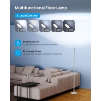 Trond Floor Lamp Bright Sunlight Lamp Led Torchiere Standing Light Dimmable Modular 71Inch Tall Aluminum Pole With Adjustabl