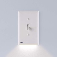 2 Pack Snappower Switchlight Led Night Light For Singlepole Light Switches Light Switch Plate With Led Night Lights A