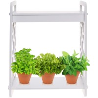 Indoor Herb Vegetable Plant Garden Kit, Led Grow Light Timer & Remote, Planter Grower Kitchen- Stocking Stuffer Unique Gift Holiday Christmas