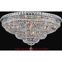 21 Light Bowl Flush Mount With Chrome Finish