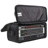 Rockville 4U Rack Bag Double-Sided Case With 12 Depth Shoulder Strap (Rrb40) Black