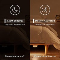 Yeelight Motion Sensor Night Light,Rechargable Led Night Light With Smart Dusk To Dawn Sensor,Auto On & Off,Led Nightlight For Bedroom,Kitchen,Toilet,Stairs,Cabinet,Hallway,2700K Warm White, 1 Pack (Ylyd01Yl)