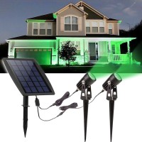 Dinglilighting Solar Spot Lights Outdoor, Led Solar Landscape Spotlights, Solar Powered Wall Lights 2-In-1 Waterproof Solar Landscaping Light For Yard Garden Driveway Patio Lawn, Auto On Off Daylight