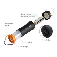 Everbrite 2-In-1 Mini Lanterns And Flashlights With 3 Modes, 2 Pack Portable Outdoor Led Zoomable Torches, Aaa Batteries Included - For Hurricane Supplie Camping, Hiking, Night Walking, Emergency