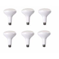 Led Br40, 2700K, 120, Cri80, Ul, 15W, 75W Equivalent, 25000Hrs, Lm1100, Dimmable , Input Voltage 120V 6 Pack